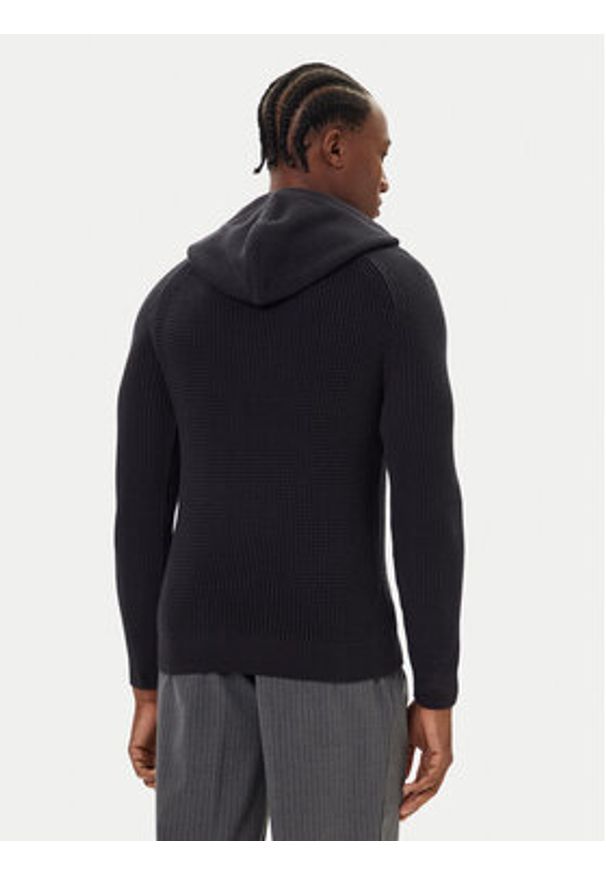 JOOP! Jeans Sweter 15 JJK-18Harrio 30049660 Granatowy Modern Fit. Kolor: niebieski. Materiał: bawełna