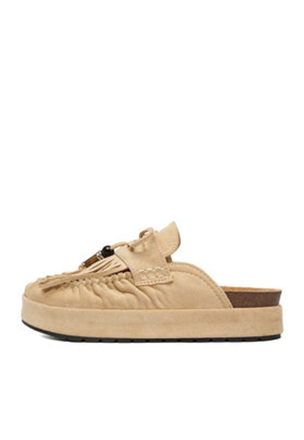 DeeZee Klapki CEO-HXX25C05-2 Beżowy. Kolor: beżowy. Materiał: materiał