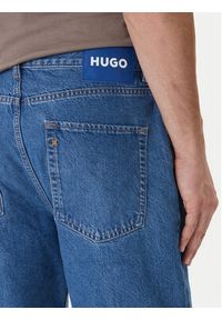 Hugo - HUGO Szorty jeansowe Skate 50555993 Niebieski Straight Fit. Kolor: niebieski. Materiał: bawełna #4