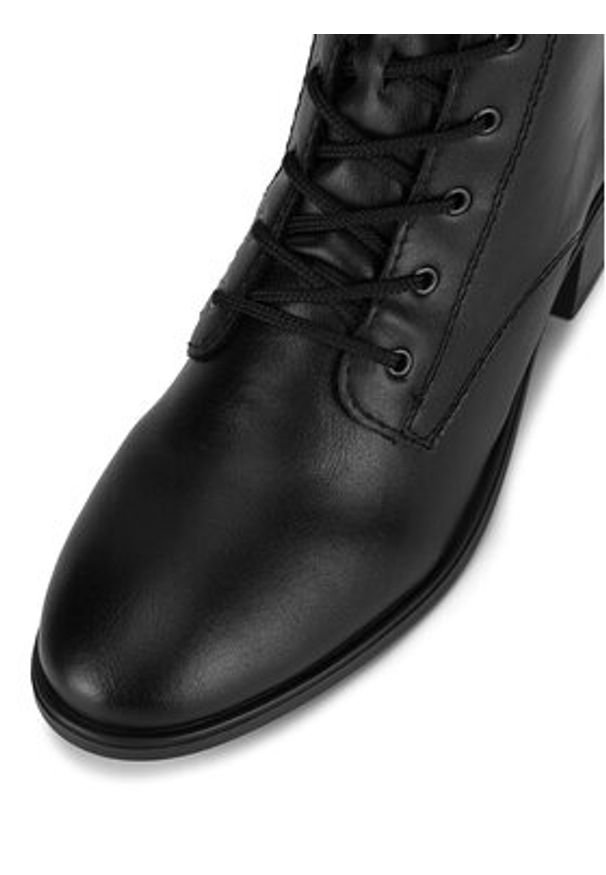 Rieker Botki 73930-00 Czarny. Kolor: czarny. Materiał: materiał