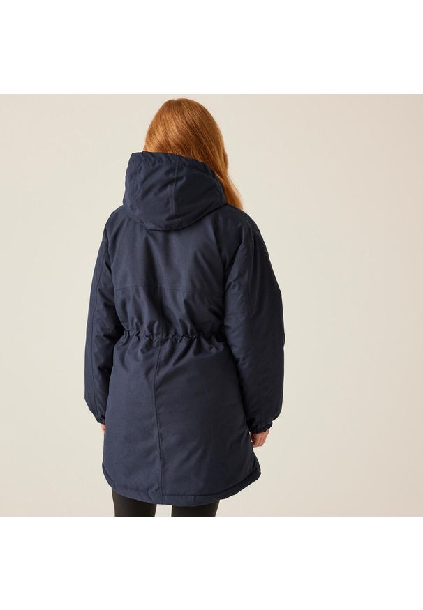 Płaszcz turystyczny damski Regatta Cailar CLR przeciwdeszczowy. Kolor: niebieski. Sport: turystyka piesza