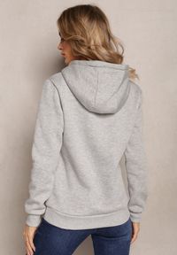 Renee - Szara Bluza z Kapturem Corbetes. Typ kołnierza: kaptur. Kolor: szary. Materiał: polar, tkanina, dresówka, prążkowany. Długość rękawa: długi rękaw. Długość: długie. Wzór: jednolity, gładki #3