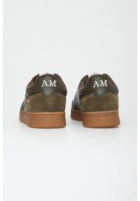 Aeronautica Militare - Sneakersy męskie skórzane AERONAUTICA MILITARE. Materiał: skóra #4