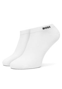 BOSS Zestaw 2 par niskich skarpet damskich 50502054 Biały. Kolor: biały. Materiał: bawełna, materiał