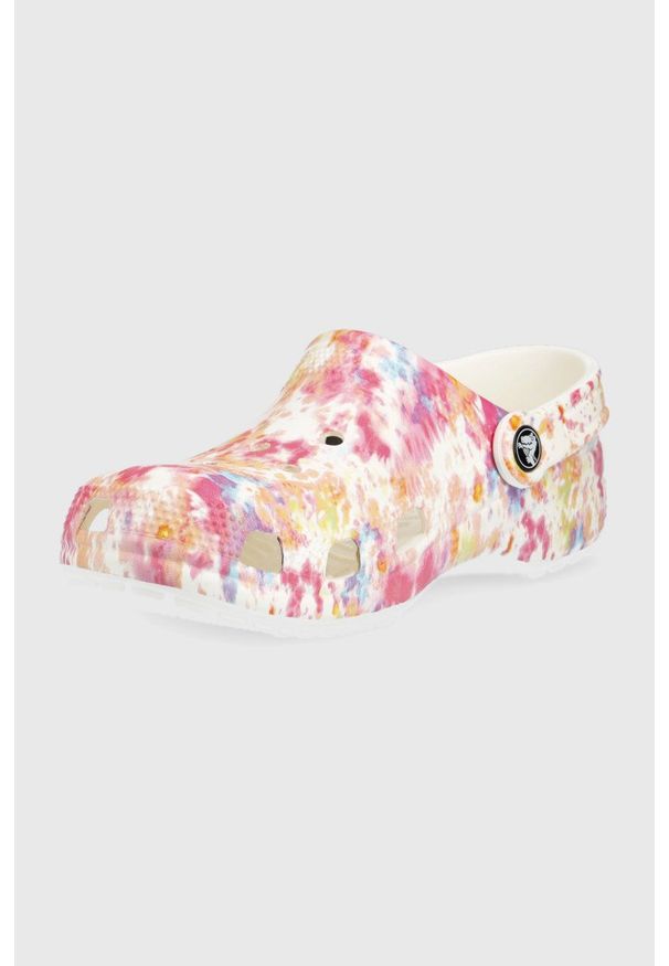 Crocs klapki damskie. Nosek buta: okrągły. Materiał: materiał