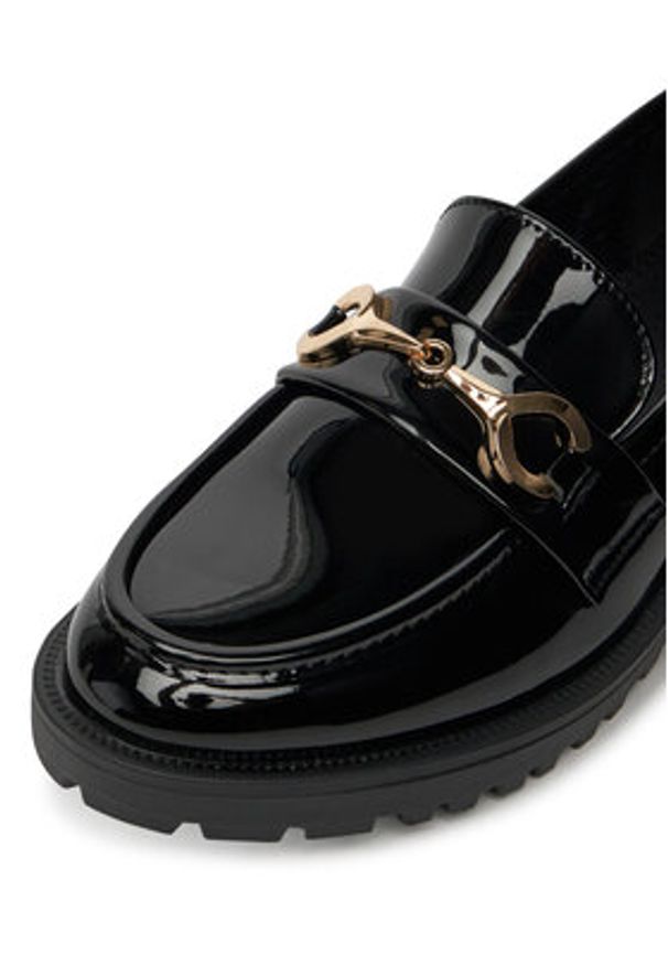 DeeZee Loafersy HXG2108-90 Czarny. Kolor: czarny. Materiał: materiał