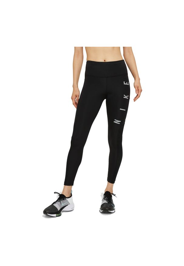 Spodnie do biegania damskie Nike Epic Fast Run Division CZ9592. Materiał: materiał, poliester, skóra. Technologia: Dri-Fit (Nike). Sport: bieganie