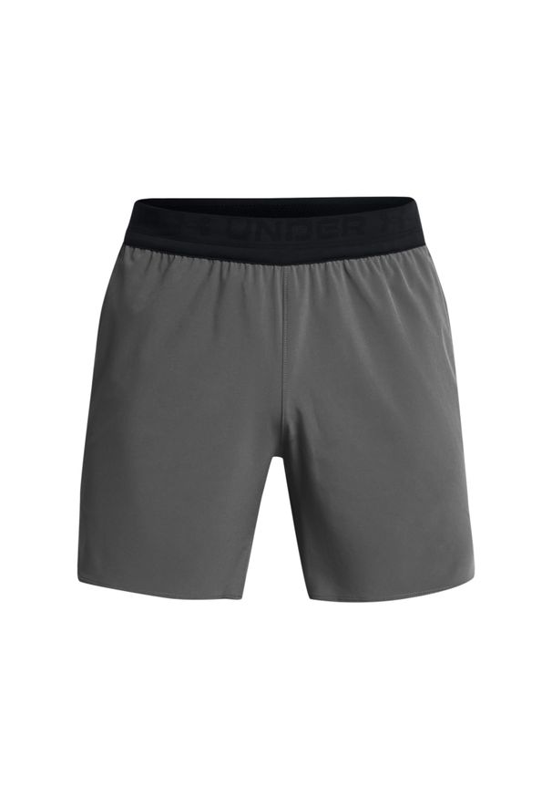 Szorty Under Armour Peak Woven. Kolor: czarny. Materiał: materiał. Sport: fitness