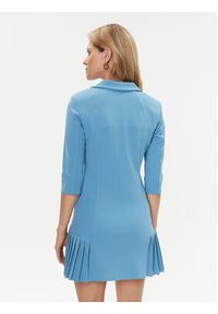 Rinascimento Sukienka codzienna CFC0115559003 Błękitny Regular Fit. Okazja: na co dzień. Kolor: niebieski. Materiał: syntetyk. Typ sukienki: proste. Styl: casual #5