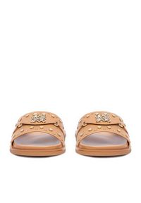 Nine West Klapki EO-TL758-1 Brązowy jasny. Kolor: brązowy. Materiał: skóra #5