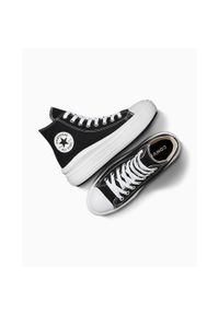Trampki Converse Chuck Taylor All Star Move Hi, Kobiety. Kolor: czarny. Materiał: materiał. Model: Converse All Star