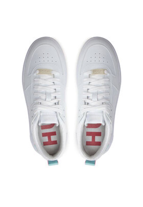 Hugo - HUGO Sneakersy Kilian Tenn Flypu 50517146 Biały. Kolor: biały. Materiał: skóra
