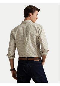 Polo Ralph Lauren Koszula 710852744004 Beżowy Slim Fit. Typ kołnierza: polo. Kolor: beżowy. Materiał: bawełna #7
