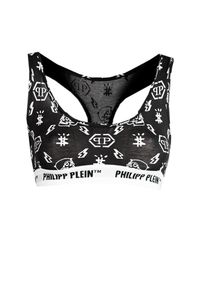 Philipp Plein Stanik "Bi-pack" | DUPT11 I Top Donna Bipack | Kobieta | Czarny. Kolor: czarny. Materiał: bawełna, elastan. Wzór: nadruk #5