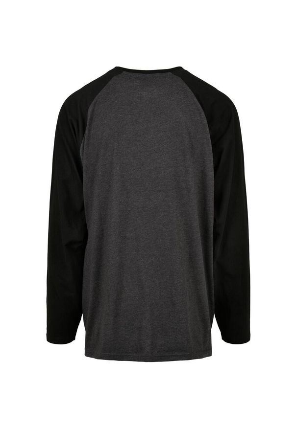 Urban Classics - Męska Koszulka Z Kontrastowymi Rękawami Raglan. Kolor: wielokolorowy, szary, czarny, brązowy. Długość rękawa: raglanowy rękaw