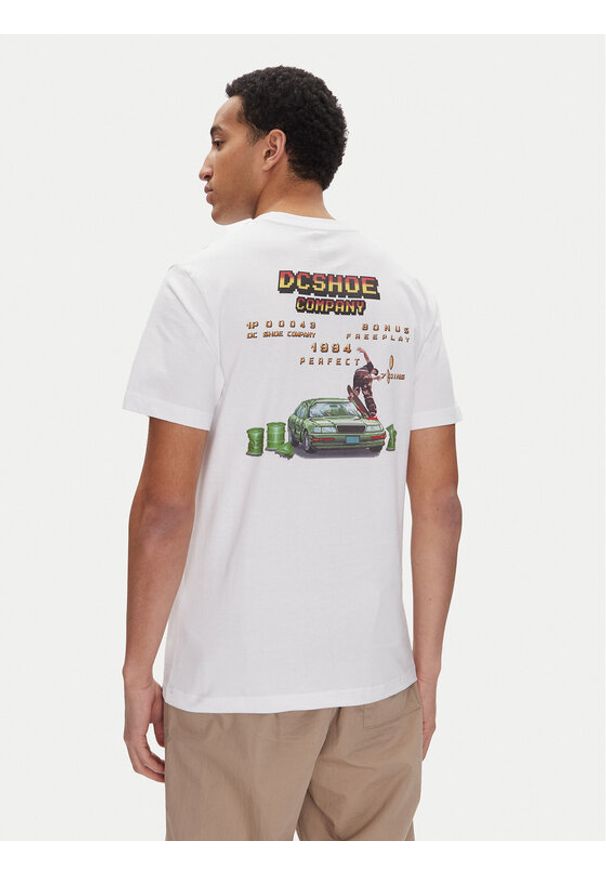 DC Shoes T-Shirt ADYZT05457 Biały Heritage Fit. Kolor: biały. Materiał: bawełna