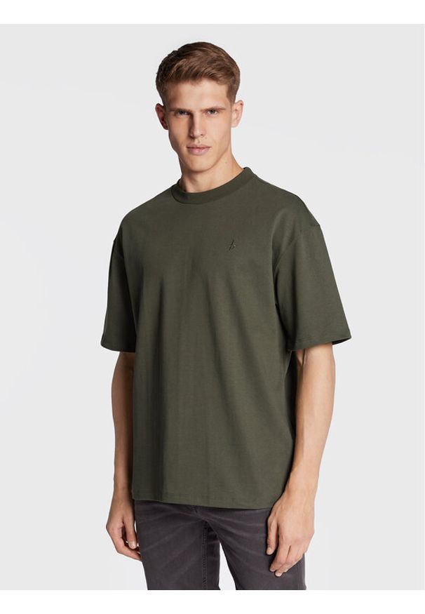 Blend T-Shirt 20714842 Zielony Oversize. Kolor: zielony. Materiał: bawełna