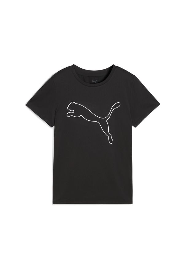 Puma - Damska koszulka TAD ESSENTIALS z logo PUMA. Kolor: czarny. Sport: bieganie