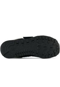 Buty New Balance PV574EVB – czarne. Okazja: na co dzień. Zapięcie: rzepy. Kolor: czarny. Materiał: syntetyk, materiał, skóra, guma, zamsz. Szerokość cholewki: normalna. Model: New Balance 574. Sport: turystyka piesza #3