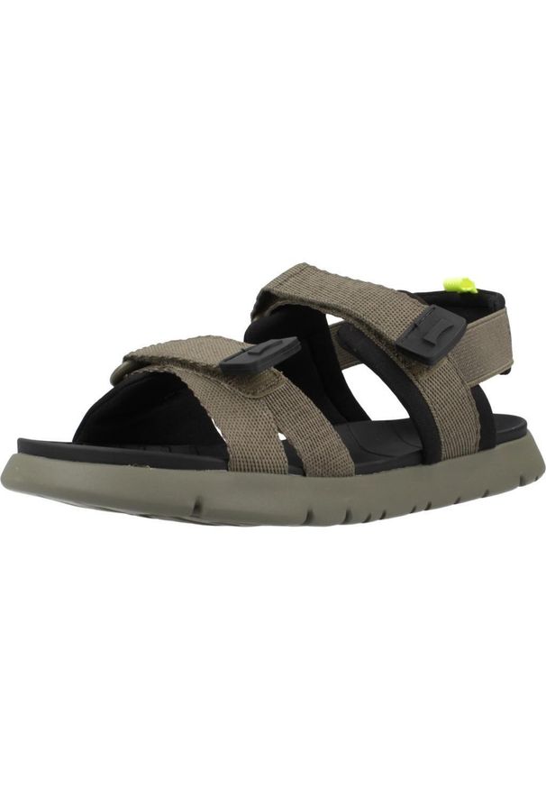 Camper - Sandały CAMPER ORUGA SANDAL Zielony. Kolor: zielony. Materiał: tkanina. Sezon: lato