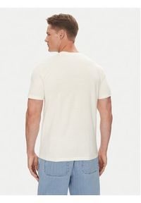 Mustang T-Shirt Austin 1016489 Écru Regular Fit. Kolor: kremowy. Materiał: bawełna #4