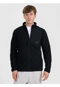 4f - 4F Polar ze stójką regular męski - czarny XXL. Typ kołnierza: kołnierzyk stójkowy. Kolor: czarny. Materiał: polar. Sport: wspinaczka #1