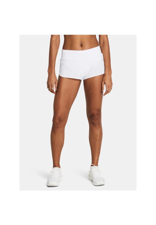 Spodenki do biegania damskie Under Armour Launch Pro 2''. Kolor: biały. Sport: bieganie