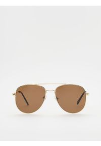 Reserved - Okulary przeciwsłoneczne - brązowy. Kolor: brązowy #1