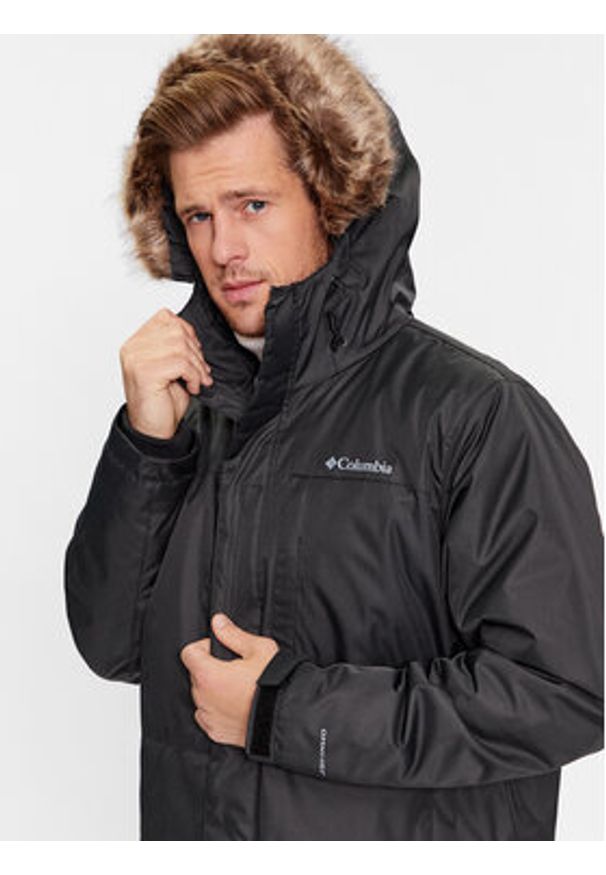 columbia - Columbia Kurtka zimowa Leif Trail™ Parka Czarny Regular Fit. Kolor: czarny. Materiał: syntetyk. Sezon: zima
