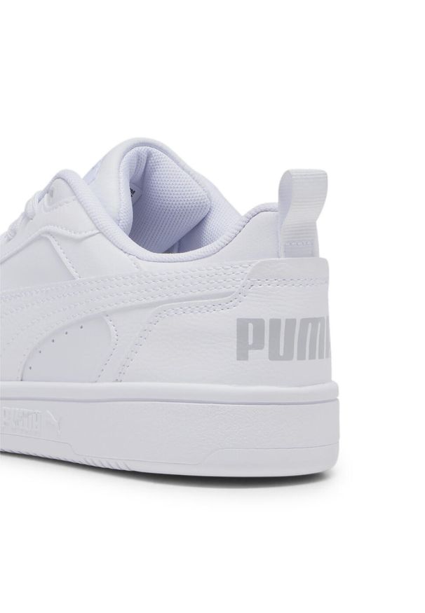 Puma - Młodzieżowe sneakersy Rebound V6 Lo PUMA White Cool Light Gray. Okazja: na co dzień. Kolor: szary, biały, wielokolorowy. Sport: bieganie