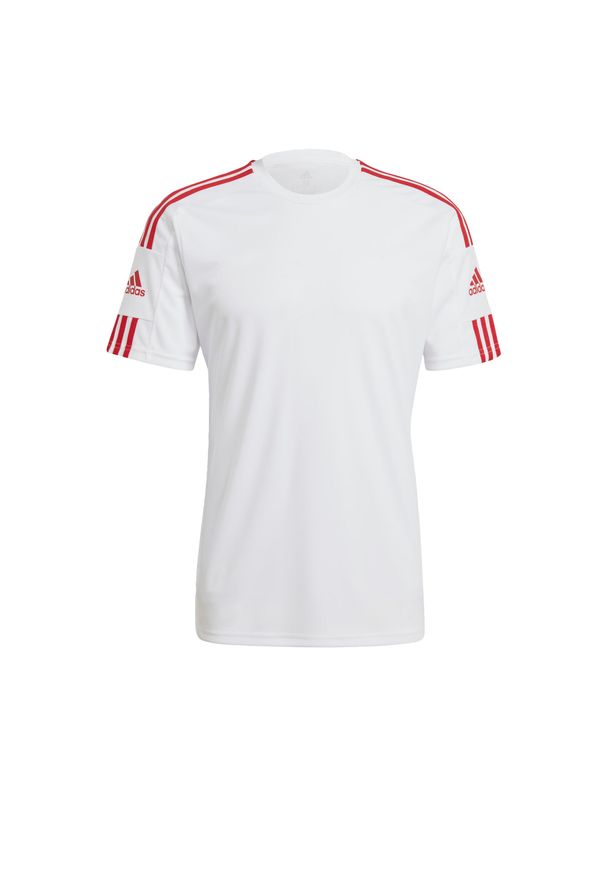 Adidas - Koszulka męska adidas Squadra 21 Jersey Short Sleeve. Kolor: czerwony, biały, wielokolorowy. Materiał: jersey. Sport: piłka nożna