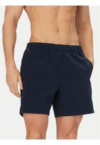 TOMMY HILFIGER - Tommy Hilfiger Szorty sportowe Dover Performance MW0MW42665 Granatowy Regular Fit. Kolor: niebieski. Materiał: syntetyk. Styl: sportowy #1