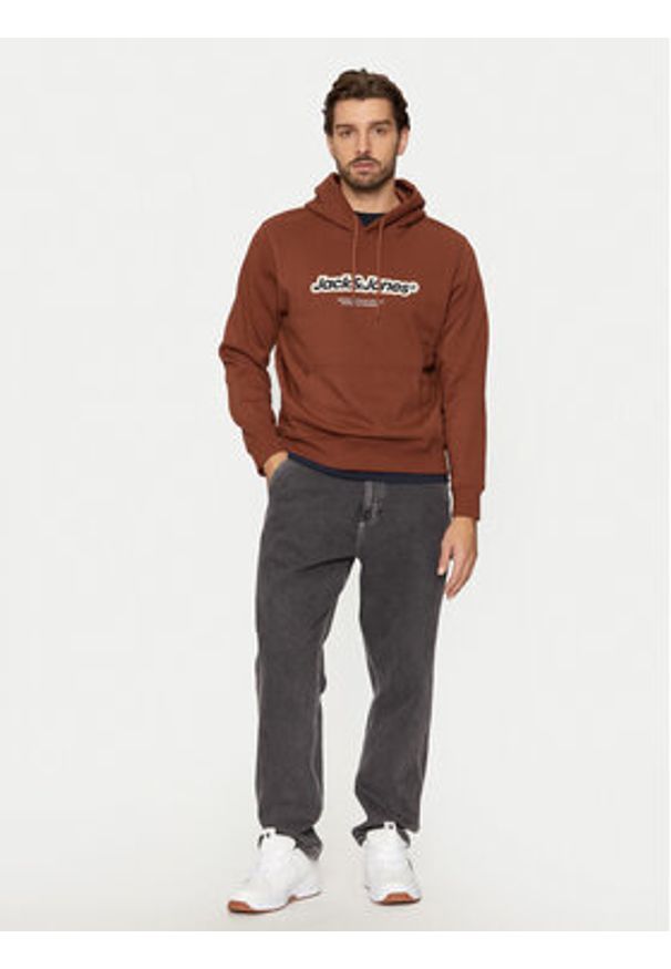 Jack & Jones Bluza Vesterbro 12265766 Brązowy Relaxed Fit. Kolor: brązowy. Materiał: bawełna, syntetyk