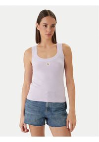 Calvin Klein Jeans Top LV047F355G Różowy Slim Fit. Kolor: różowy. Materiał: bawełna #1