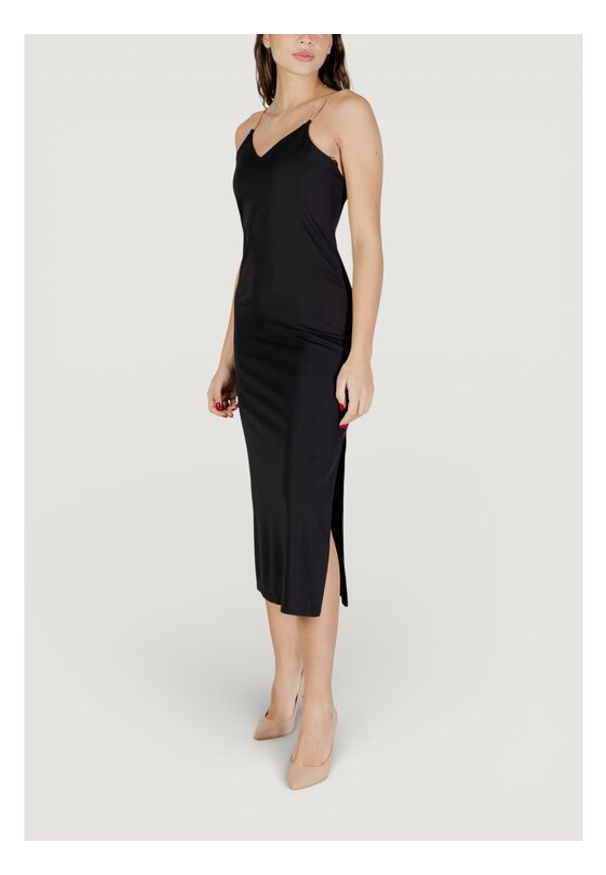 Morgan Sukienka koktajlowa 261-RYAN Czarny Regular Fit. Kolor: czarny. Materiał: syntetyk. Styl: wizytowy