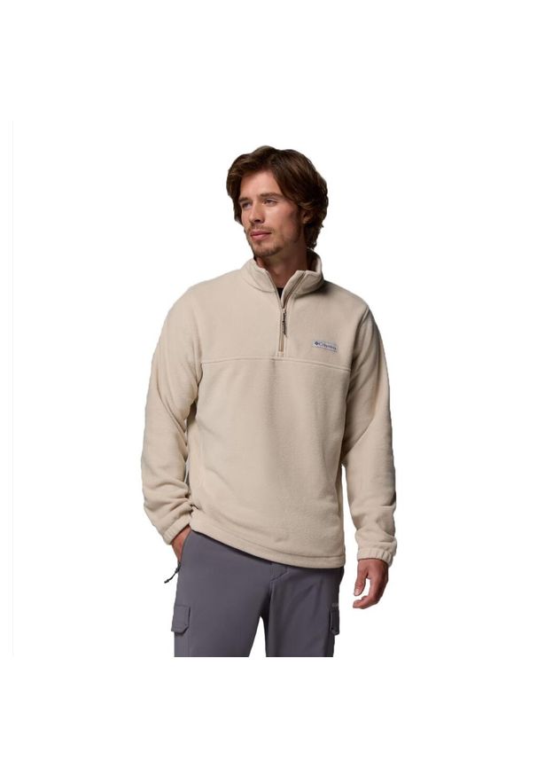 columbia - Bluza polarowa COLUMBIA STEENS MOUNTAIN HALF ZIP Beżowy. Kolor: beżowy. Materiał: polar. Styl: sportowy. Sport: turystyka piesza