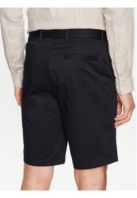 Calvin Klein Szorty materiałowe K10K111787 Czarny Regular Fit. Kolor: czarny. Materiał: bawełna, materiał