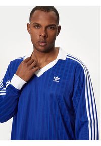 Adidas - adidas Longsleeve adicolor Piqué Football IX5227 Niebieski Regular Fit. Kolor: niebieski. Materiał: syntetyk. Długość rękawa: długi rękaw #5
