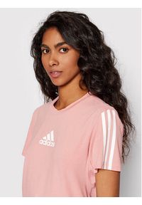 Adidas - adidas Koszulka techniczna HD1790 Różowy Regular Fit. Kolor: różowy. Materiał: bawełna #5