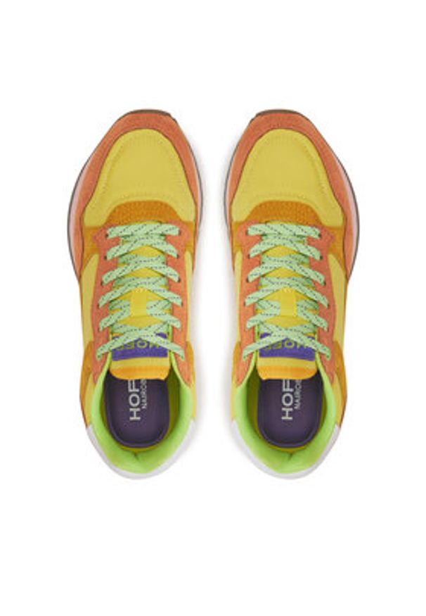 HOFF Sneakersy Nairobi 12502015 Żółty. Kolor: żółty. Materiał: skóra, zamsz