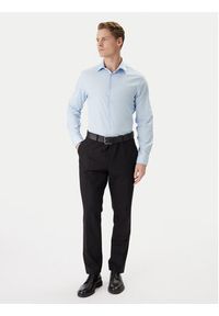 Calvin Klein Koszula LV019EU001 Błękitny Slim Fit. Kolor: niebieski. Materiał: bawełna #2