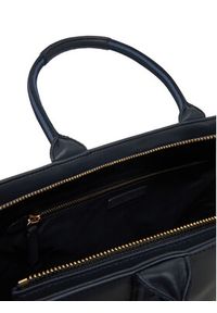TOMMY HILFIGER - Tommy Hilfiger Torebka Th Logotape Tote AW0AW17198 Granatowy. Kolor: niebieski. Materiał: skórzane #4