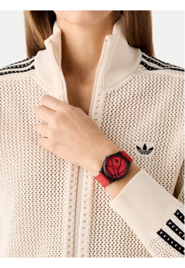 Adidas - adidas Zegarek Game One AOSY25027 Czarny. Kolor: czarny