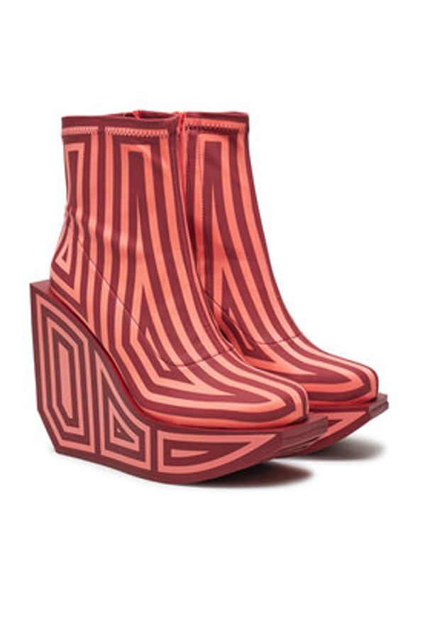 United Nude Botki Wa Bootie Hi 1087983182 Czerwony. Kolor: czerwony. Materiał: materiał