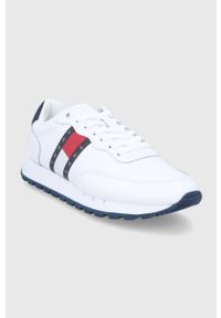 Tommy Jeans Buty EM0EM00898YBR kolor biały. Nosek buta: okrągły. Zapięcie: sznurówki. Kolor: biały. Materiał: guma #3