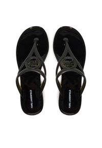 Karl Lagerfeld - KARL LAGERFELD Japonki Jelly Thong KL80007A Czarny. Kolor: czarny. Materiał: syntetyk #1
