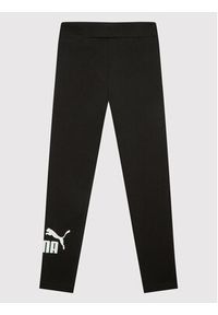 Puma Legginsy Essentials Logo 587035 Czarny Tight Fit. Kolor: czarny. Materiał: bawełna #3