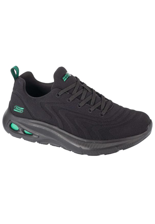 skechers - Buty do chodzenia męskie Skechers Bobs Unity Sleek Revive. Zapięcie: sznurówki. Kolor: czarny. Materiał: materiał, tkanina. Szerokość cholewki: normalna. Sport: turystyka piesza