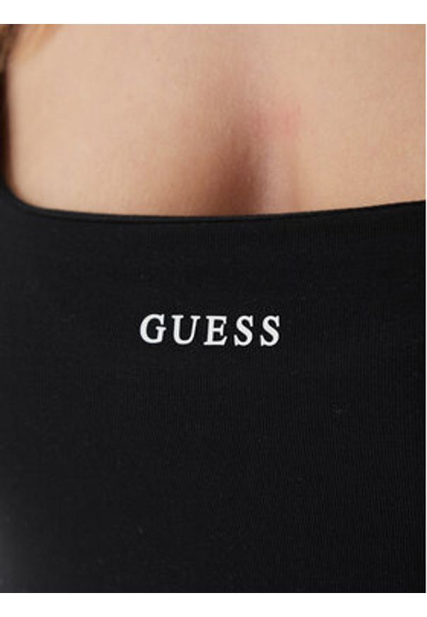 Guess Top V6GP18 K3470 Czarny Regular Fit. Kolor: czarny. Materiał: syntetyk