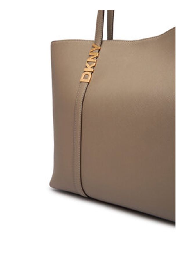 DKNY Torebka R52AKG54 Beżowy. Kolor: beżowy. Materiał: skórzane